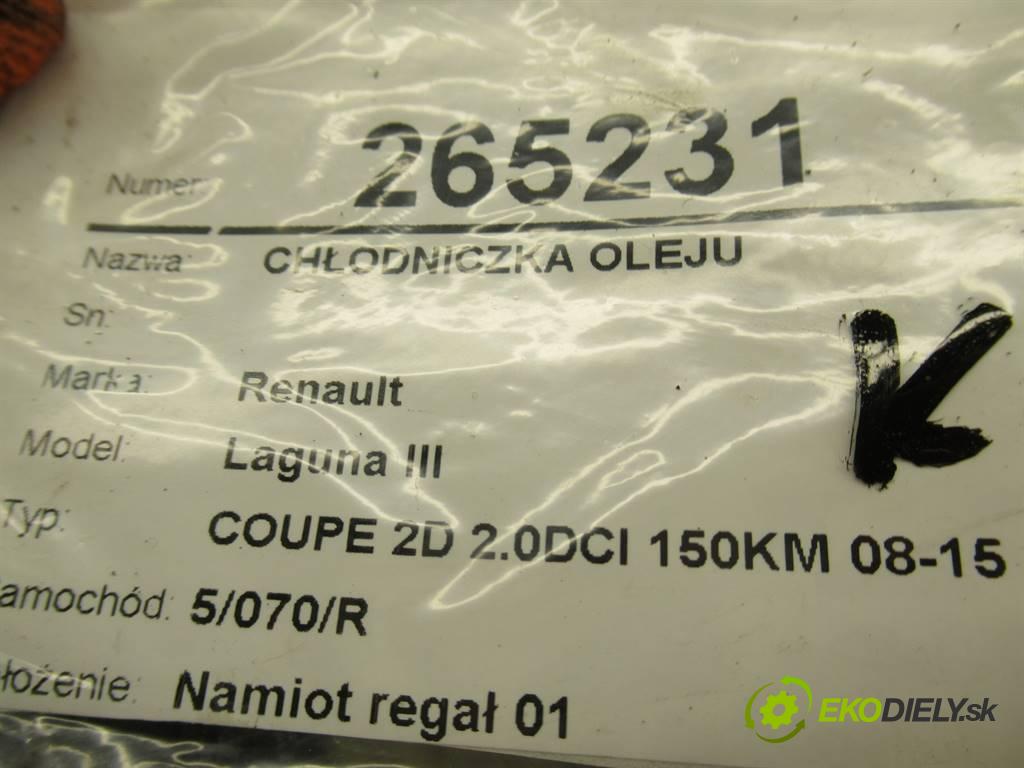 Renault Laguna III  2012 110 kW COUPE 2D 2.0DCI 150KM 08-15 2000 Chladič oleja  (Chladiče oleja)
