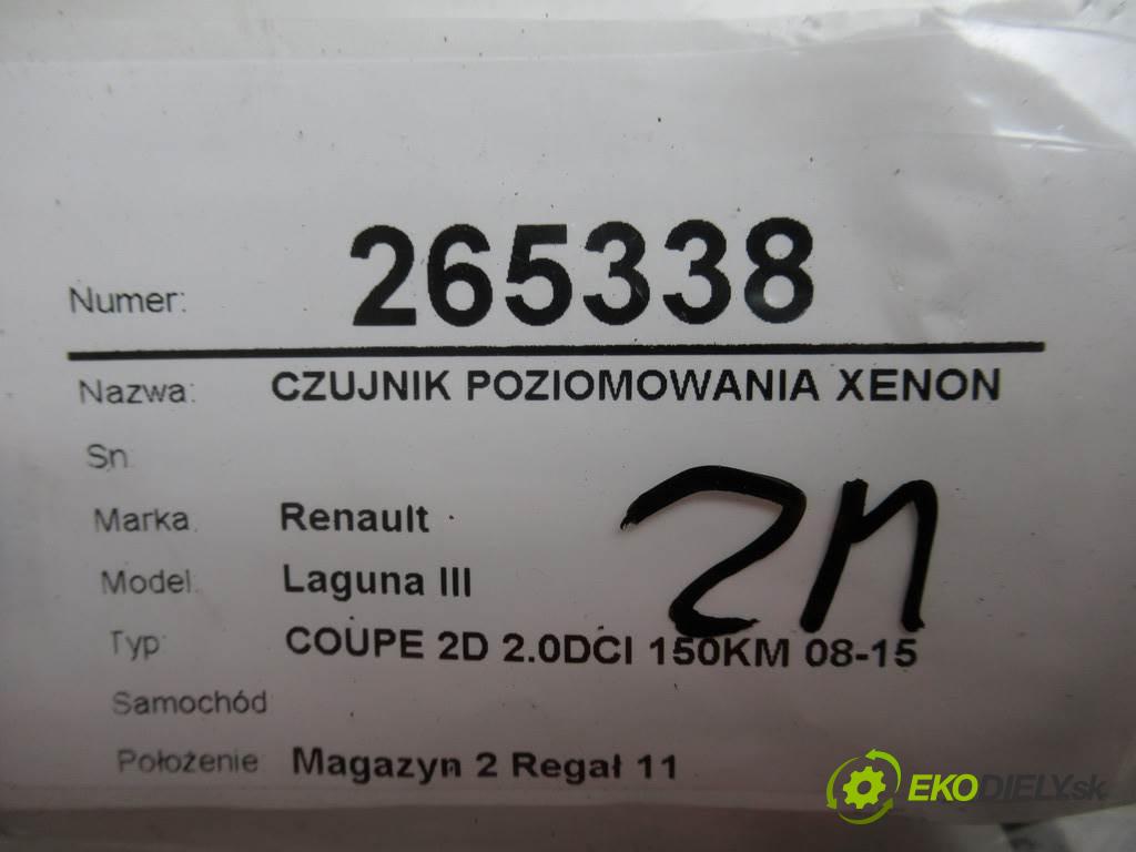 Renault Laguna III    COUPE 2D 2.0DCI 150KM 08-15  Snímač nastavenia XENON 538211456R (Snímače)