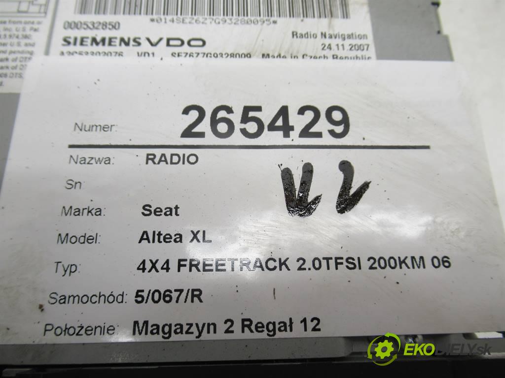 Seat Altea XL  2007 147 kW 4X4 FREETRACK 2.0TFSI 200KM 06-09 2000 RADIO 5P0035680A