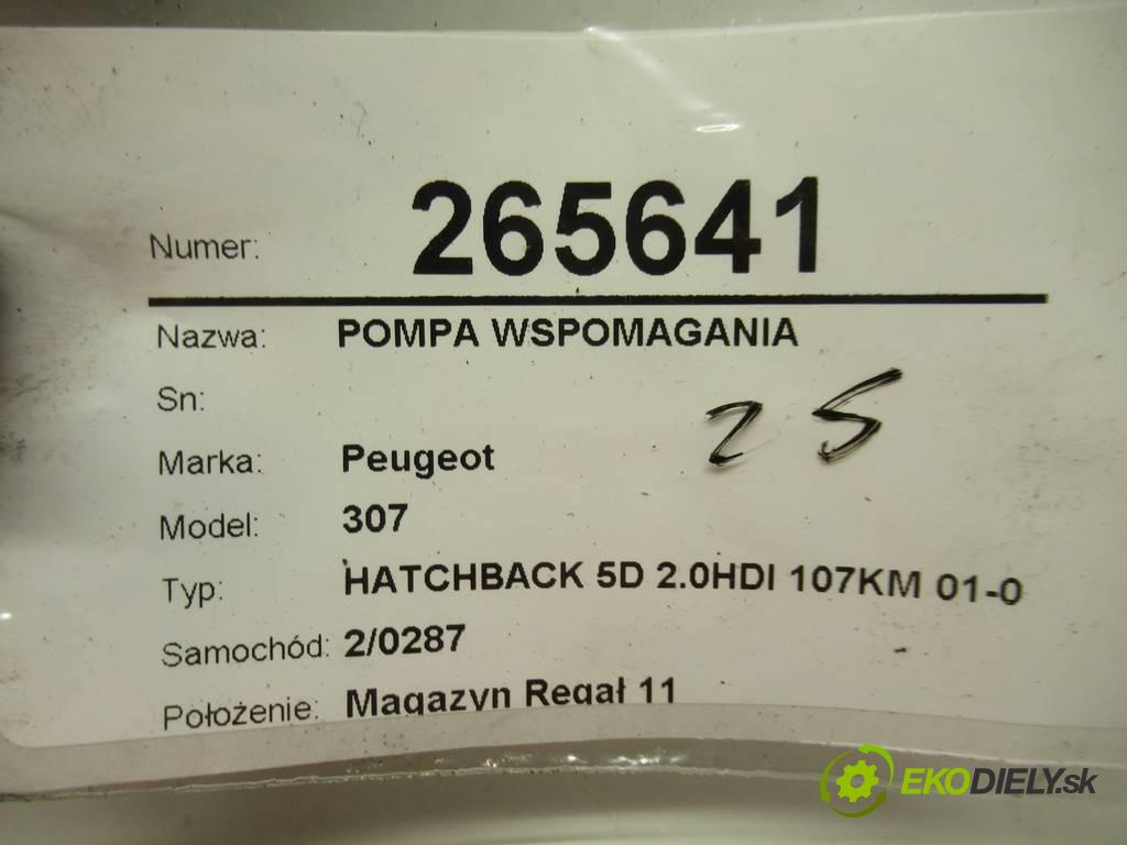 Peugeot 307  2002 81 kW HATCHBACK 5D 2.0HDI 107KM 01-05 2000 Pumpa servočerpadlo 9645102480 (Servočerpadlá, pumpy riadenia)
