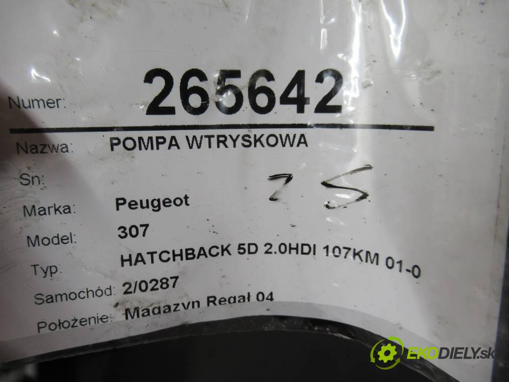 Peugeot 307  2002 81 kW HATCHBACK 5D 2.0HDI 107KM 01-05 2000 Pumpa vstrekovacia 0445010046 (Vstrekovacie čerpadlá)