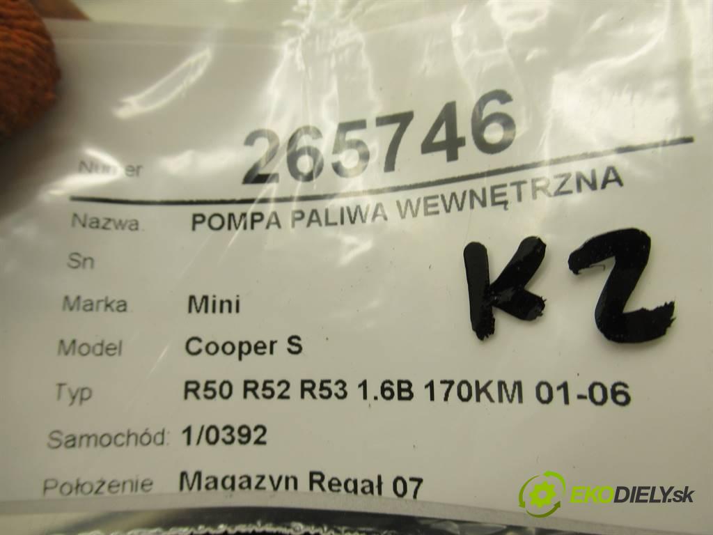 Mini Cooper S  2004 125 kW R50 R52 R53 1.6B 170KM 01-06 1600 pumpa paliva vnitřní 6759003 (Palivové pumpy, čerpadla)