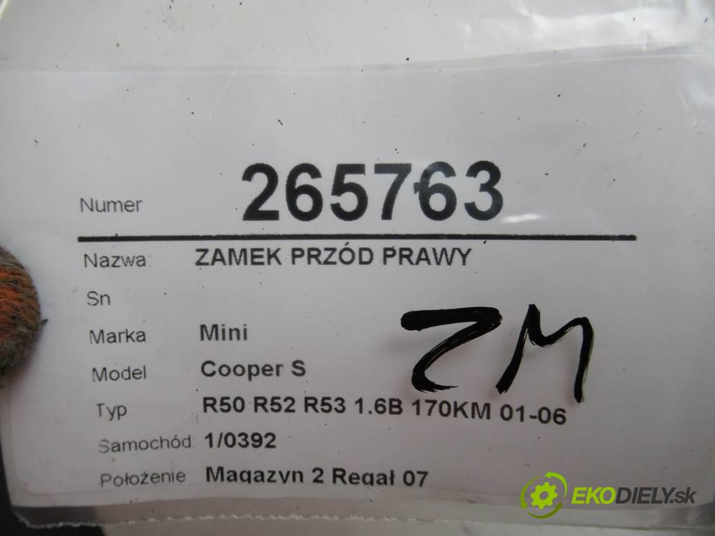 Mini Cooper S  2004 125 kW R50 R52 R53 1.6B 170KM 01-06 1600 zámok predný pravy