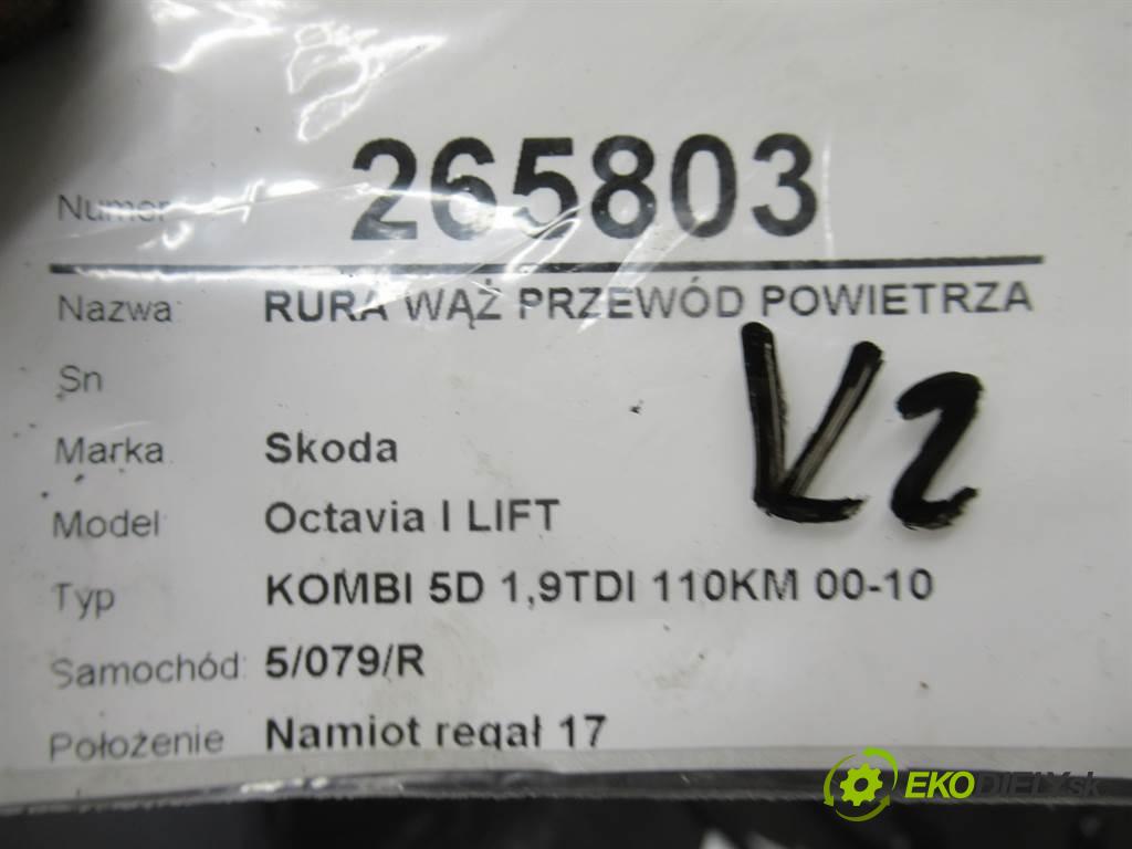 Skoda Octavia I LIFT  2002 81 kW KOMBI 5D 1,9TDI 110KM 00-10 1900 Rúra hadica Rúrka vzduchu  (Hadice chladenia vzduchu)