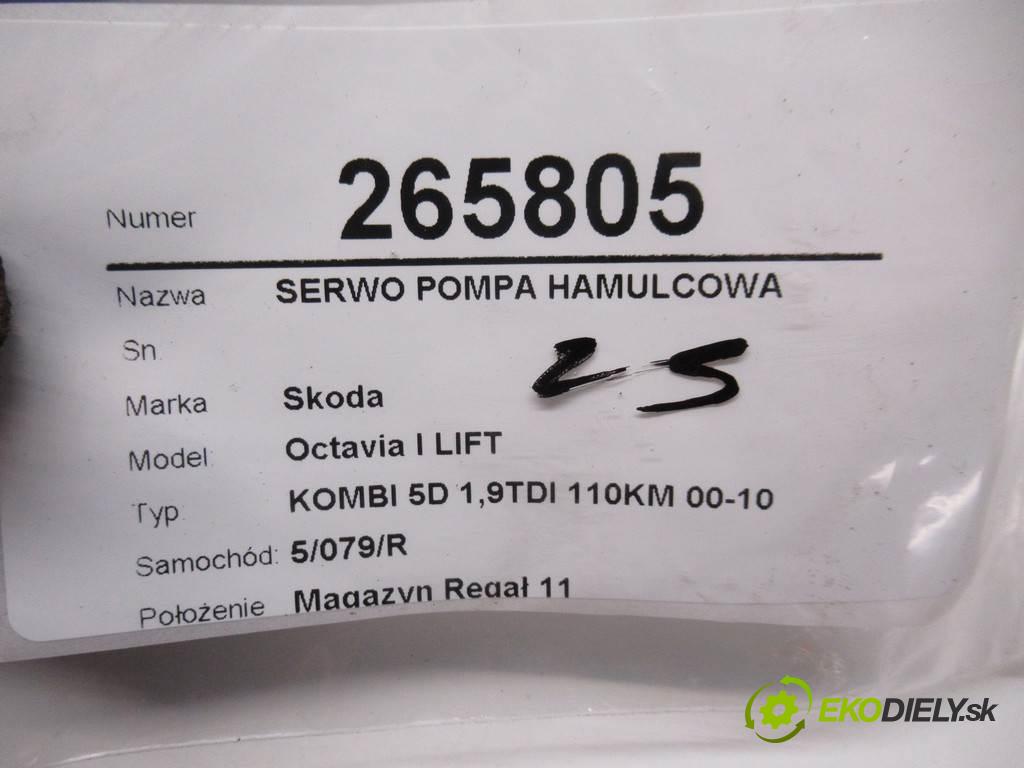 Skoda Octavia I LIFT  2002 81 kW KOMBI 5D 1,9TDI 110KM 00-10 1900 Posilovač Pumpa brzdová 1J1614105AB (Posilňovače bŕzd)