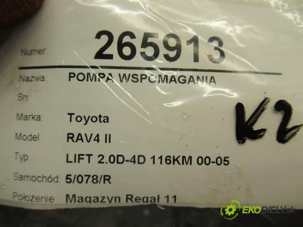 Toyota RAV4 II  2004 85 kW LIFT 2.0D-4D 116KM 00-05 2000 Pumpa servočerpadlo  (Servočerpadlá, pumpy riadenia)
