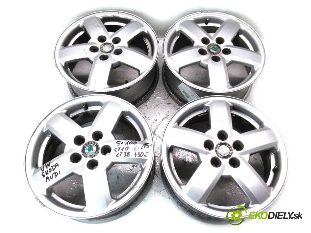 Skoda Fabia    15 6J 5X100 ET38  disky hliníkové - 15  (Hliníkové)