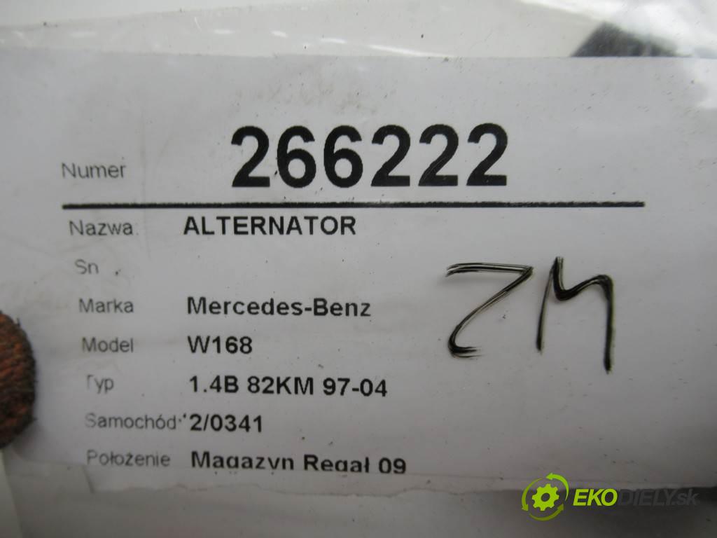 Mercedes-Benz W168  1999  1.4B 82KM 97-04 1400 Alternátor 0111545602 (Alternátory)