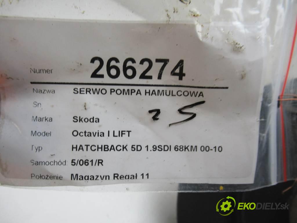 Skoda Octavia I LIFT  2002 50 kW HATCHBACK 5D 1.9SDI 68KM 00-10 1900 Posilovač Pumpa brzdová 1J1614105AB (Posilňovače bŕzd)