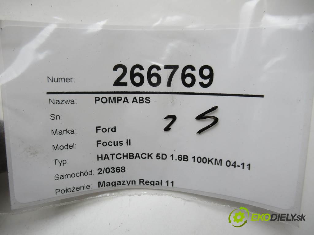 Ford Focus II  2005 74 kW HATCHBACK 5D 1.6B 100KM 04-11 1600 pumpa ABS 3M51-20110-GA (Pumpy brzdové)