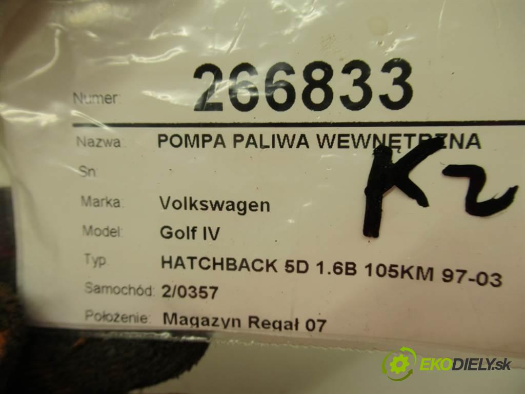 Volkswagen Golf IV  2002 77 kW HATCHBACK 5D 1.6B 105KM 97-03 1600 Pumpa paliva vnútorná  (Palivové pumpy, čerpadlá, plaváky)
