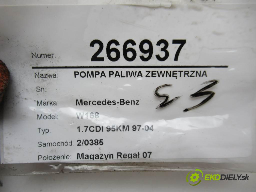 Mercedes-Benz W168  2001 70kw 1.7CDI 95KM 97-04 1700 Pumpa paliva vonkajšia A6110900350 (Palivové pumpy, čerpadlá, plaváky)