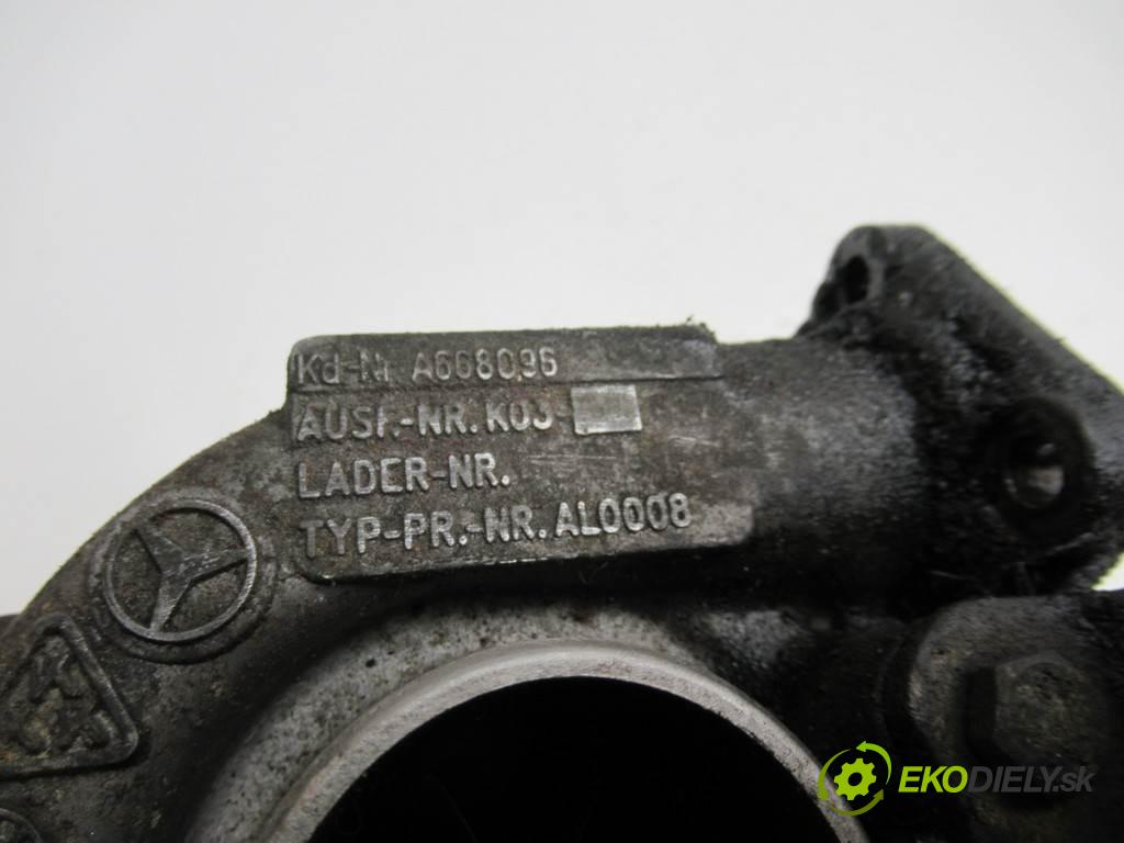 Mercedes-Benz W168  2001 70kw 1.7CDI 95KM 97-04 1700 Turbodúchadlo,turbo A668096  (Turbodúchadlá (kompletné))