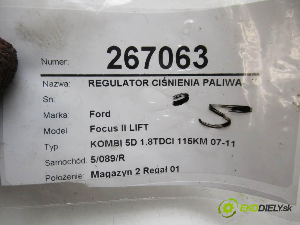 Ford Focus II LIFT  2009 85 kW KOMBI 5D 1.8TDCI 115KM 07-11 1800 Regulátor tlaku paliva  (Ostatné)