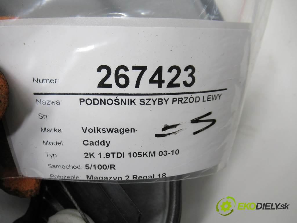 Volkswagen Caddy  2004  2K 1.9TDI 105KM 03-10 1900 mechanismus okna přední část levý 1T0959701