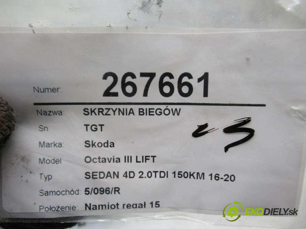 Skoda Octavia III LIFT  2019 110 kW SEDAN 4D 2.0TDI 150KM 16-20 2000 Prevodovka - TGT (Prevodovky)