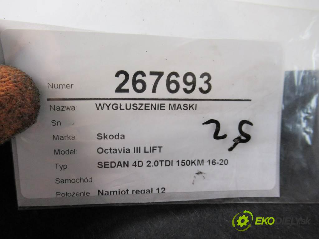 Skoda Octavia III LIFT    SEDAN 4D 2.0TDI 150KM 16-20  Odhlučnenie kapoty 5E0863831A