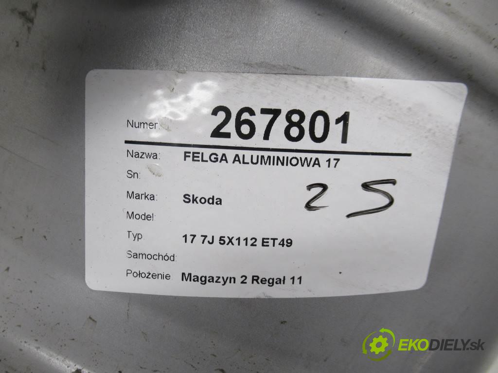 Skoda     17 7J 5X112 ET49  disk - 17  (Hliníkové)