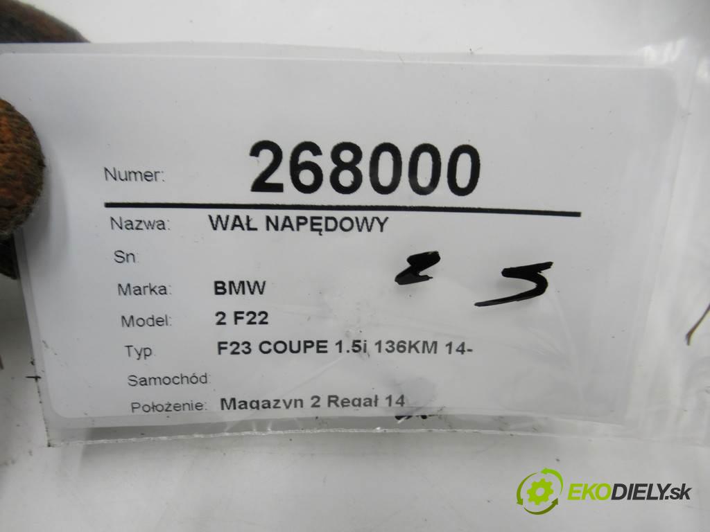 BMW 2 F22    F23 COUPE 1.5i 136KM 14-  Kardaň, hriadeľ hnací 8651061 (Kardaňové hriadele)