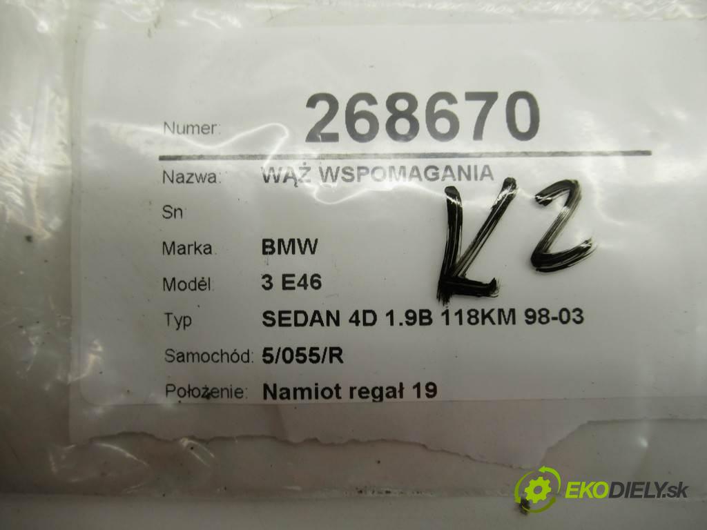 BMW 3 E46  2001 77 kW SEDAN 4D 1.9B 118KM 98-03 1900 hadica servočerpadlo  (Rúrky, hadice servočerpadla)