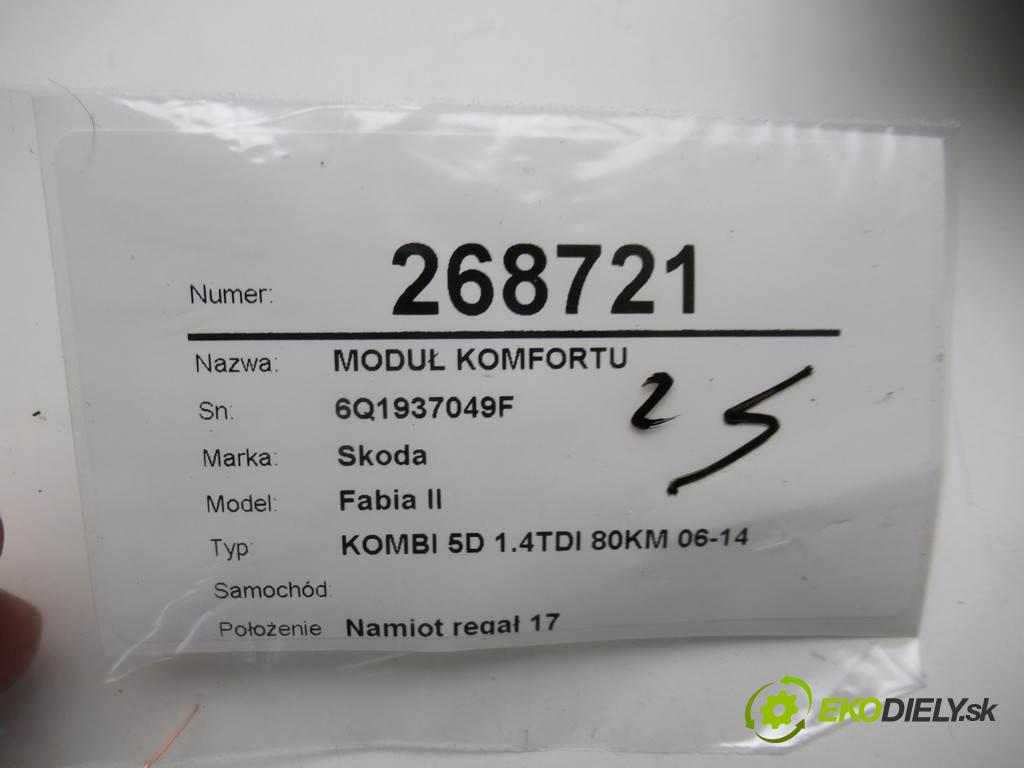 Skoda Fabia II    KOMBI 5D 1.4TDI 80KM 06-14  MODUL komfortu 6Q1937049F