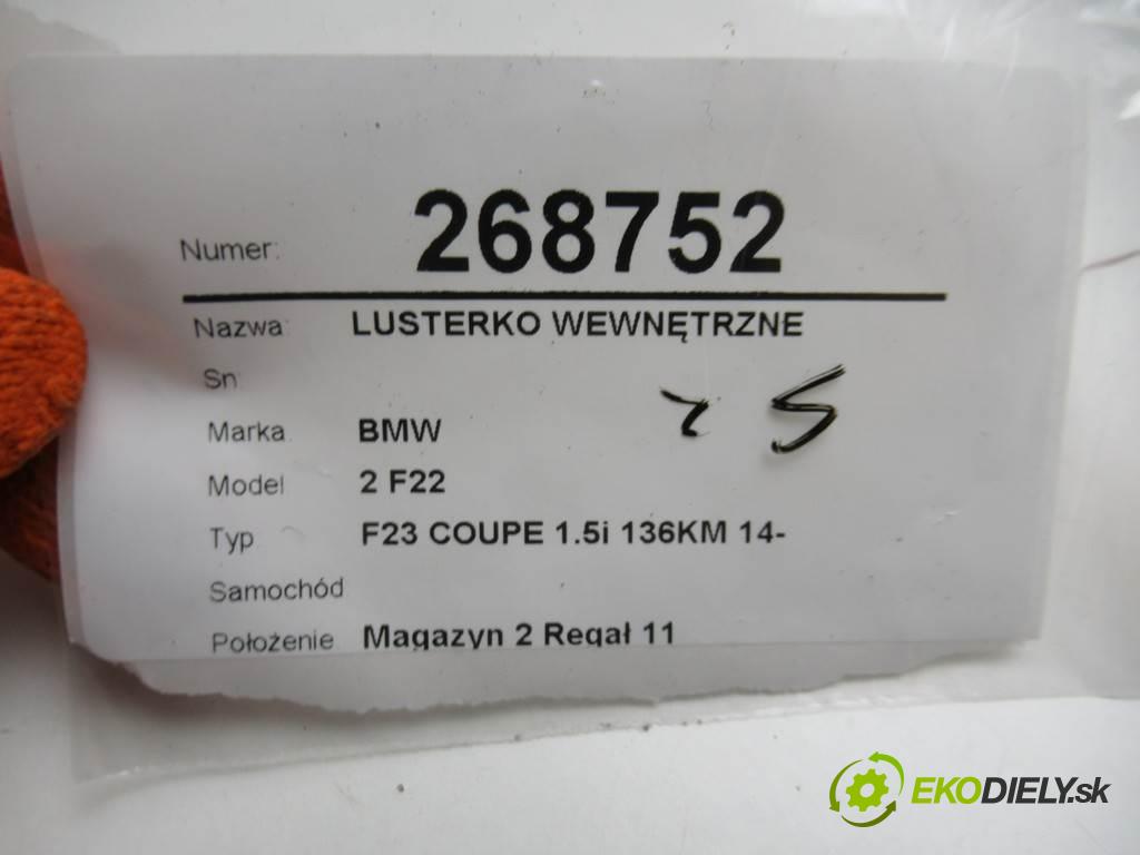 BMW 2 F22    F23 COUPE 1.5i 136KM 14-  zpětné zrcátko vnitřní 9256134 (Světla vnitřní)