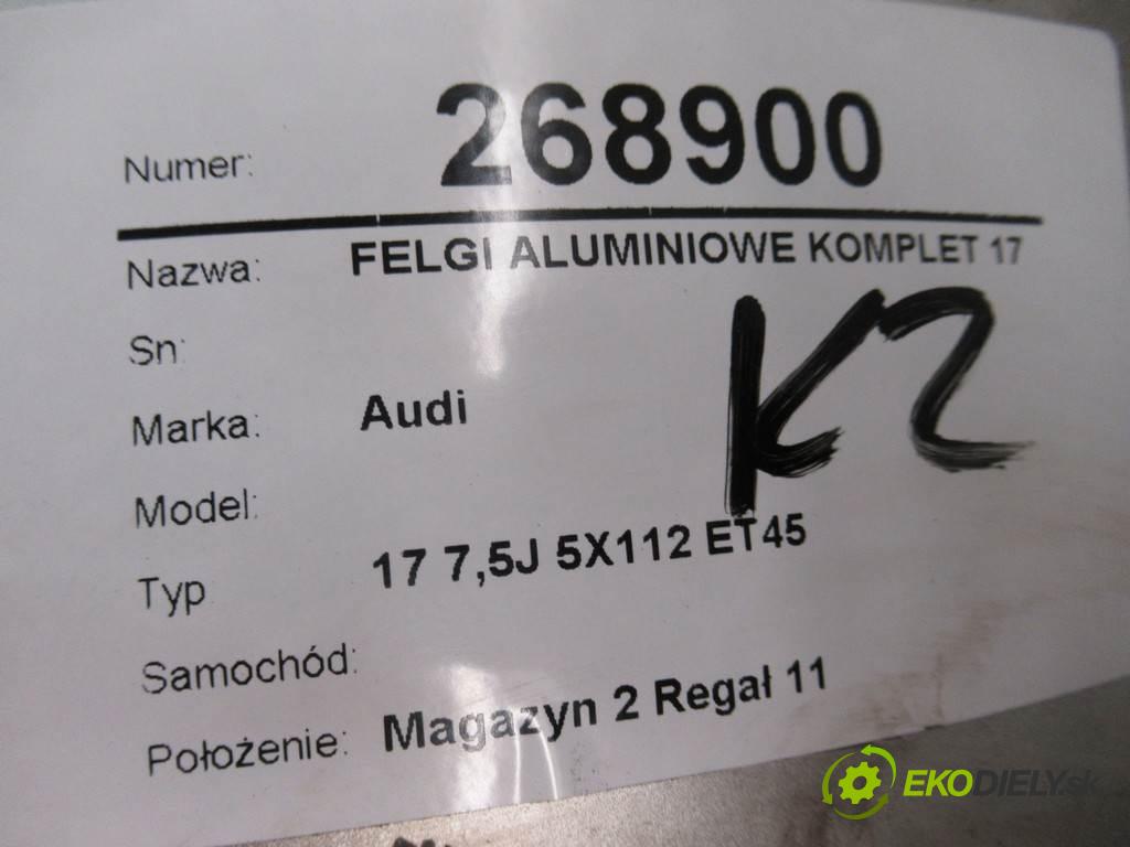 Audi     17 7,5J 5X112 ET45  disky hliníkové - 17  (Hliníkové)