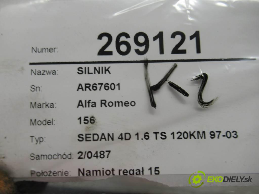 Alfa Romeo 156  1999  SEDAN 4D 1.6 TS 120KM 97-03 1600 motor AR67601  (Motory (kompletní))