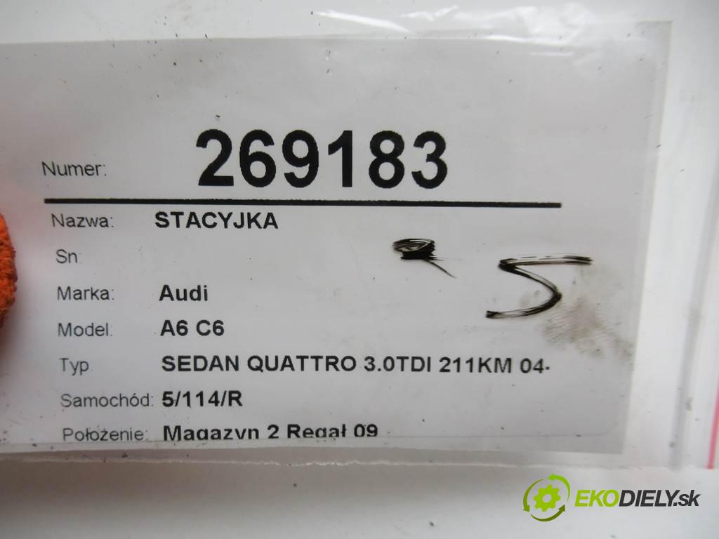 Audi A6 C6  2004 155 kW SEDAN QUATTRO 3.0TDI 211KM 04-08 3000 spinačka 4F0909131E (Spínacie skrinky a kľúče)