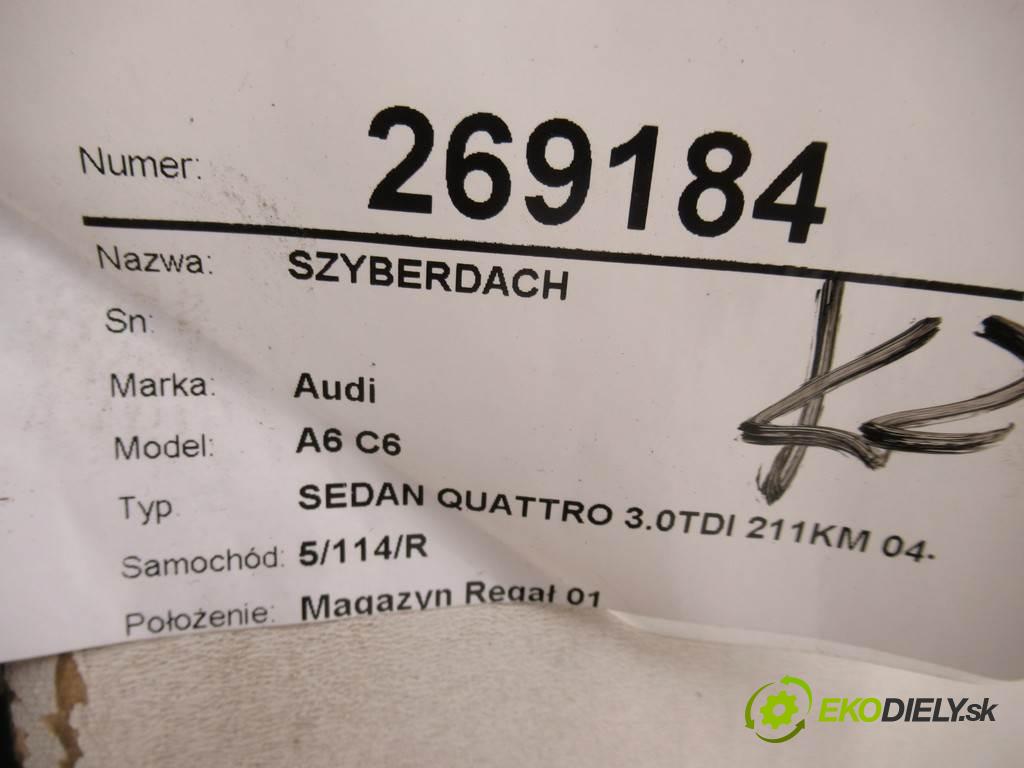 Audi A6 C6  2004 155 kW SEDAN QUATTRO 3.0TDI 211KM 04-08 3000 strešné okno 4F0877255 (Sklá karosérie)