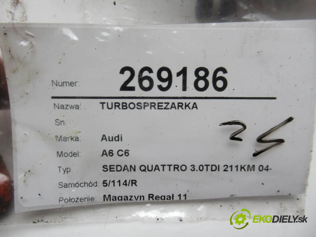 Audi A6 C6  2004 155 kW SEDAN QUATTRO 3.0TDI 211KM 04-08 3000 turbo 059145702L 059145725A (Turbodúchadla (kompletní))