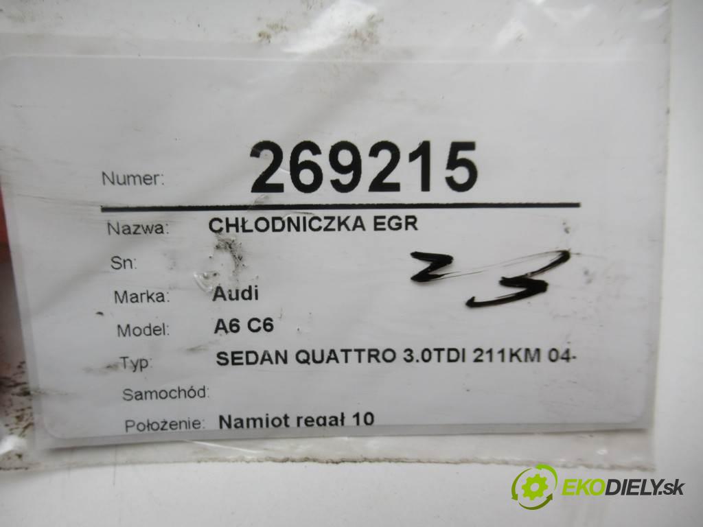 Audi A6 C6    SEDAN QUATTRO 3.0TDI 211KM 04-08  chladič EGR 059131512H (Recirkulace spalin EGR)