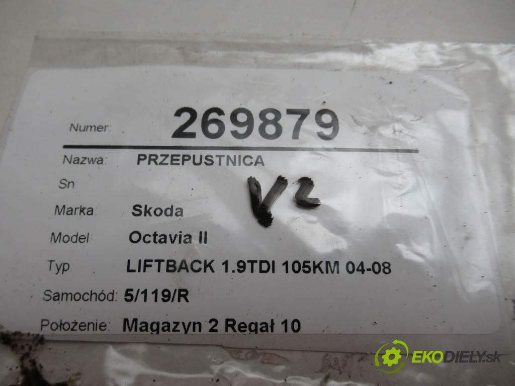 Skoda Octavia II  2007 77 kW LIFTBACK 1.9TDI 105KM 04-08 1900 škrtíci klapka 03G128063C (Škrticí klapky)