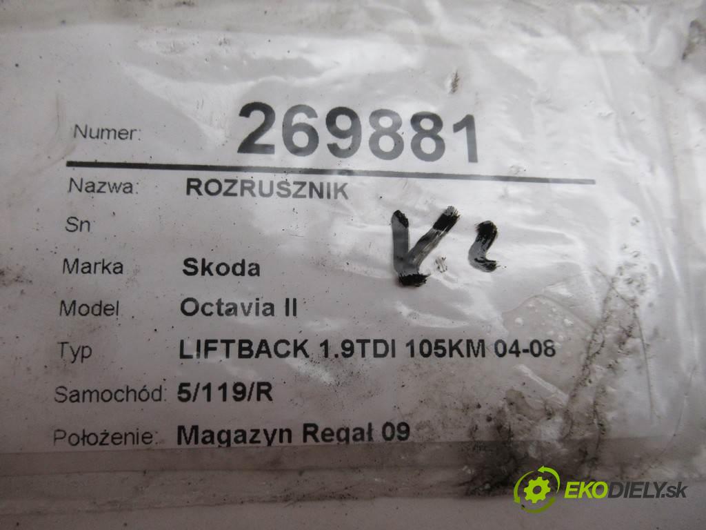 Skoda Octavia II  2007 77 kW LIFTBACK 1.9TDI 105KM 04-08 1900 startér 1005831311 (Startéry)