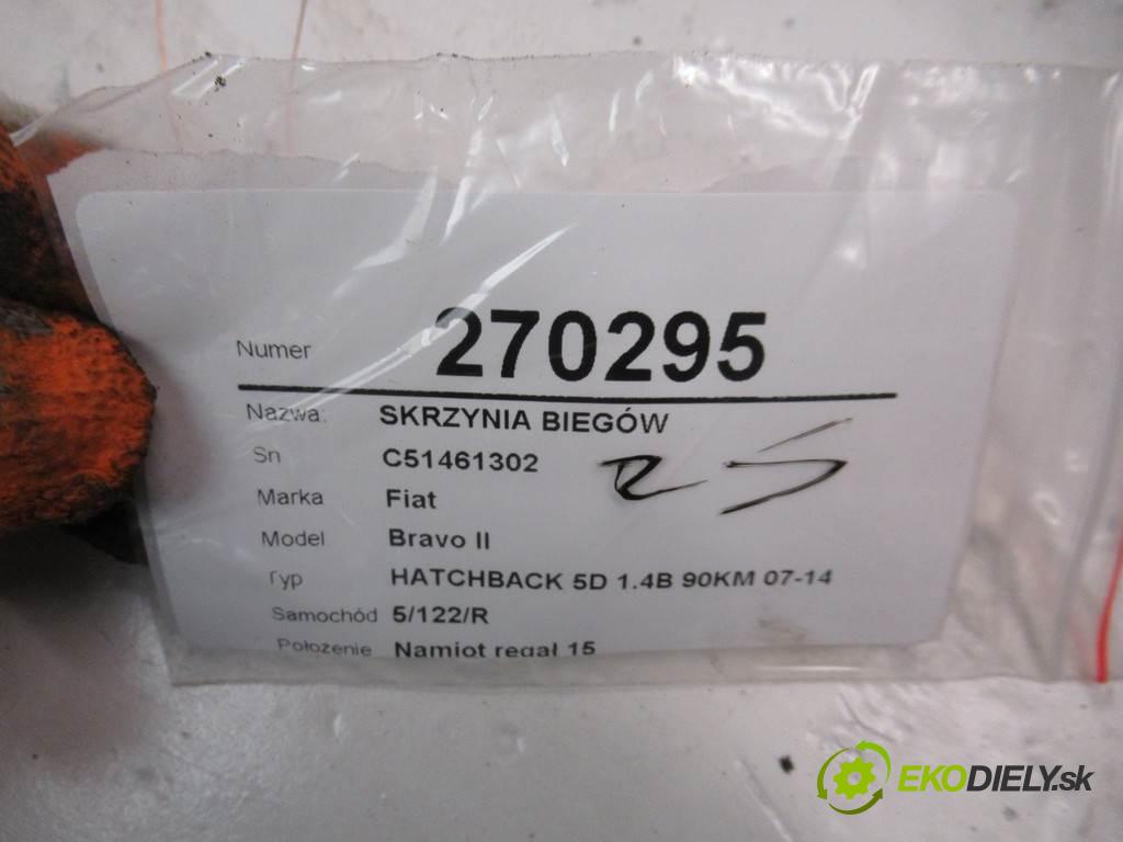 Fiat Bravo II  2007 66 kW HATCHBACK 5D 1.4B 90KM 07-14 1400 Prevodovka - C51461302 (Prevodovky)