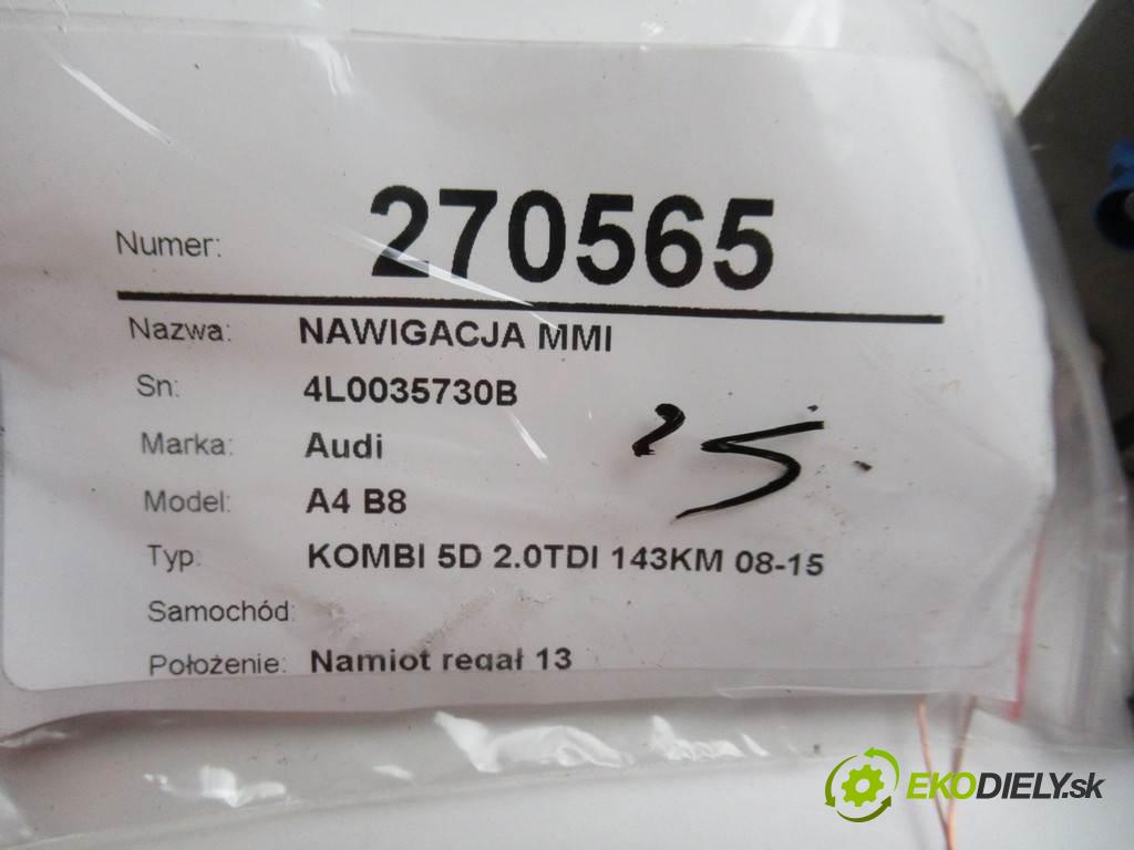Audi A4 B8    KOMBI 5D 2.0TDI 143KM 08-15  Navigácia MMI 4L0035730B