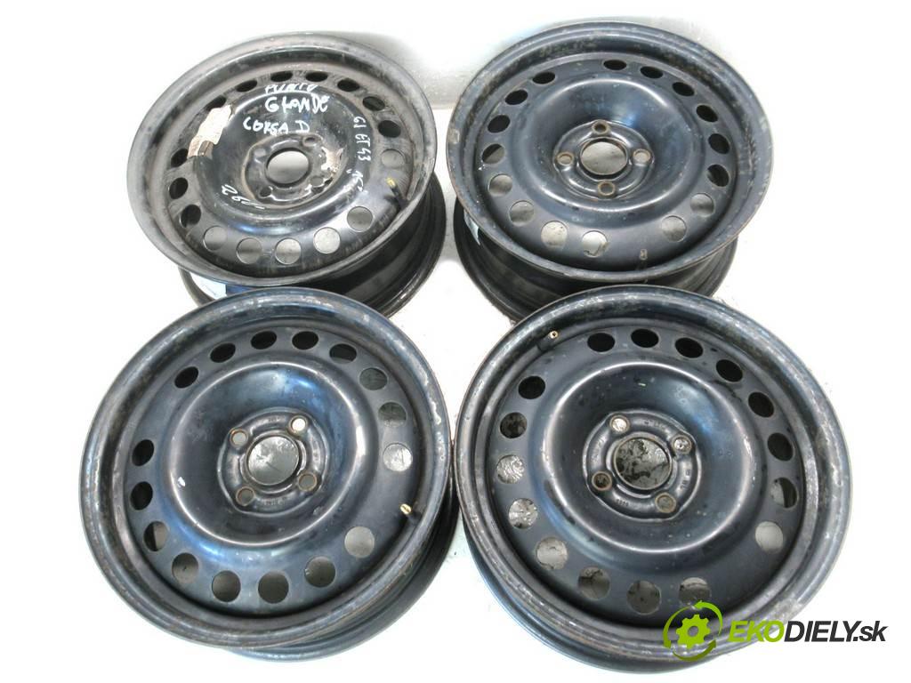 Fiat Grande Punto    15 6J 4X100 ET43  disky plechové - 15  (Plechové)