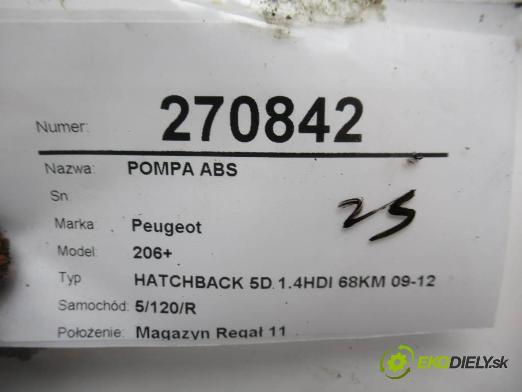 Peugeot 206+  2010  HATCHBACK 5D 1.4HDI 68KM 09-12 1400 Pumpa ABS 9659136980 (Pumpy ABS)