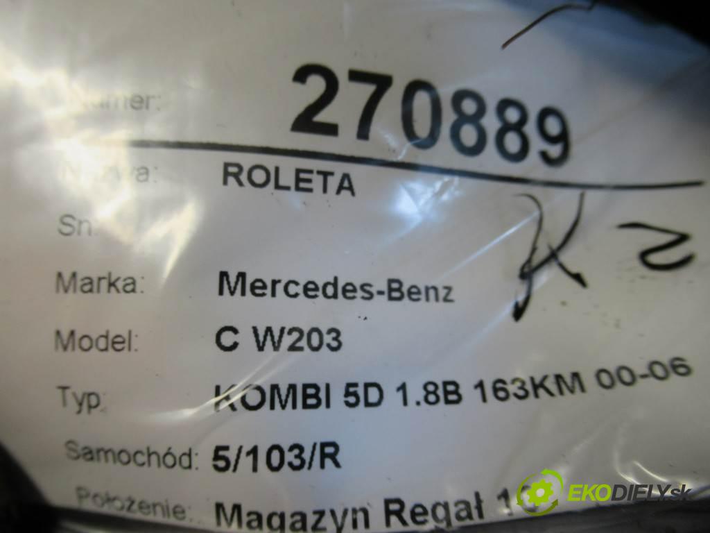 Mercedes-Benz C W203  2004 120 kW KOMBI 5D 1.8B 163KM 00-06 1800 Roleta  (Rolety kufra)