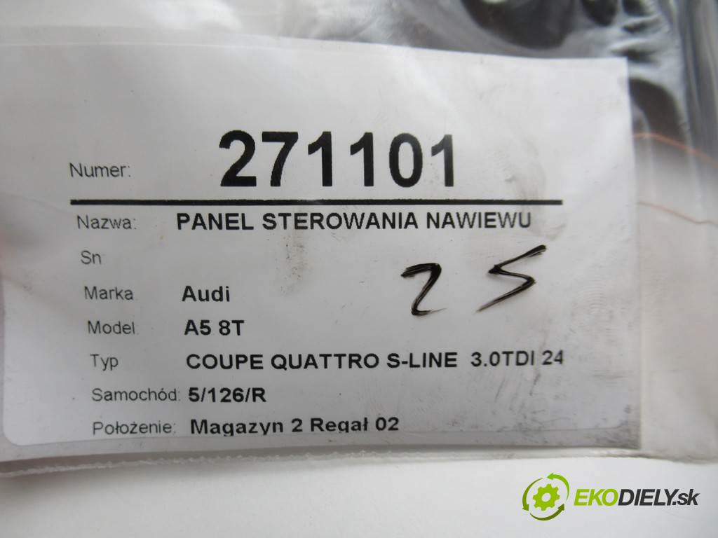 Audi A5 8T  2007 176 kW COUPE QUATTRO S-LINE  3.0TDI 240KM 07-11 3000 Panel ovládania kúrenia 8T1820043P (Prepínače, spínače, tlačidlá a ovládače kúrenia)