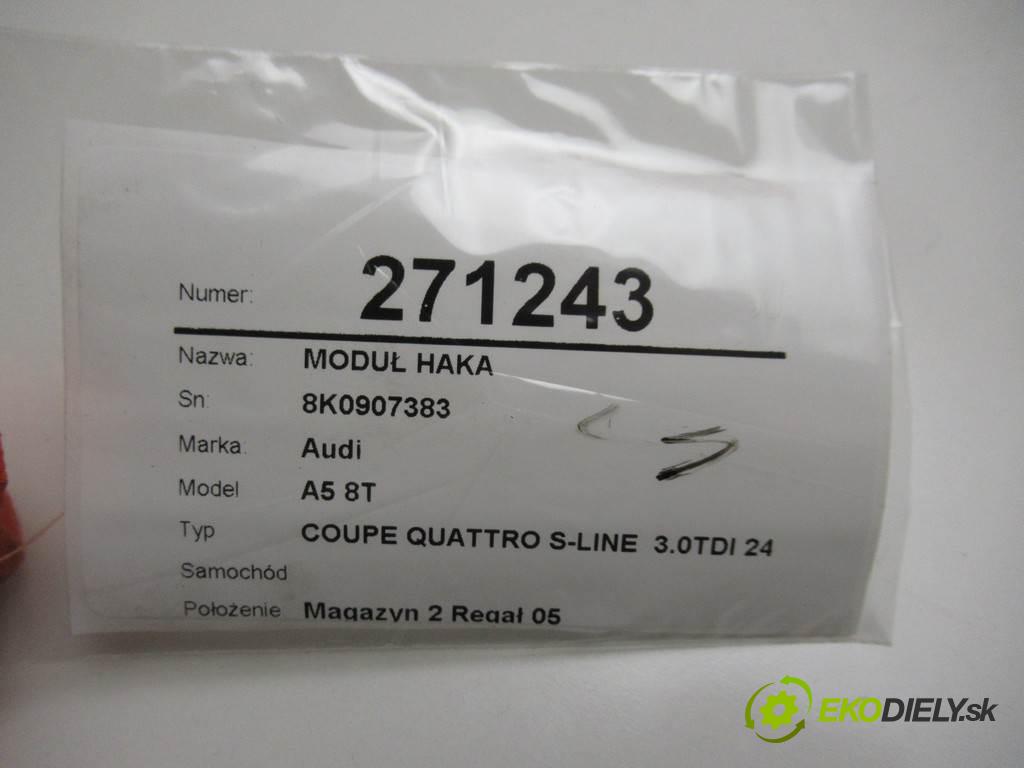 Audi A5 8T    COUPE QUATTRO S-LINE  3.0TDI 240KM 07-11  modul tažného oka 8K0907383 (Ostatní)