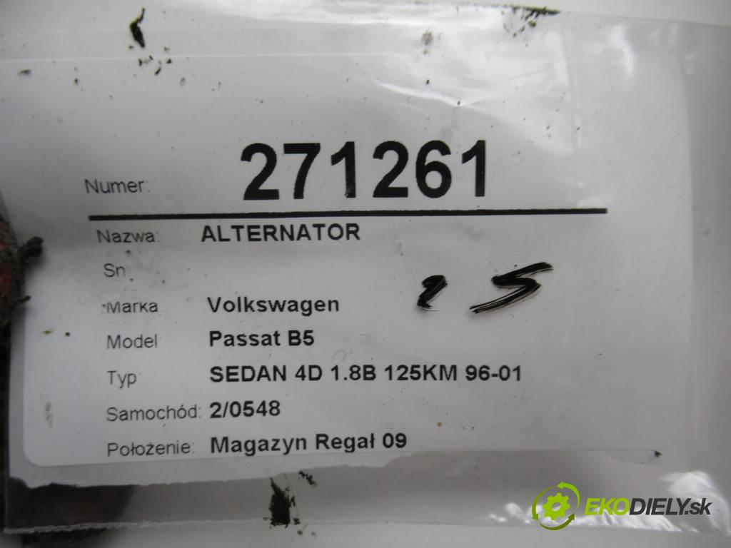 Volkswagen Passat B5  1998 92kw SEDAN 4D 1.8B 125KM 96-01 1800 Alternátor 058903016C (Alternátory)