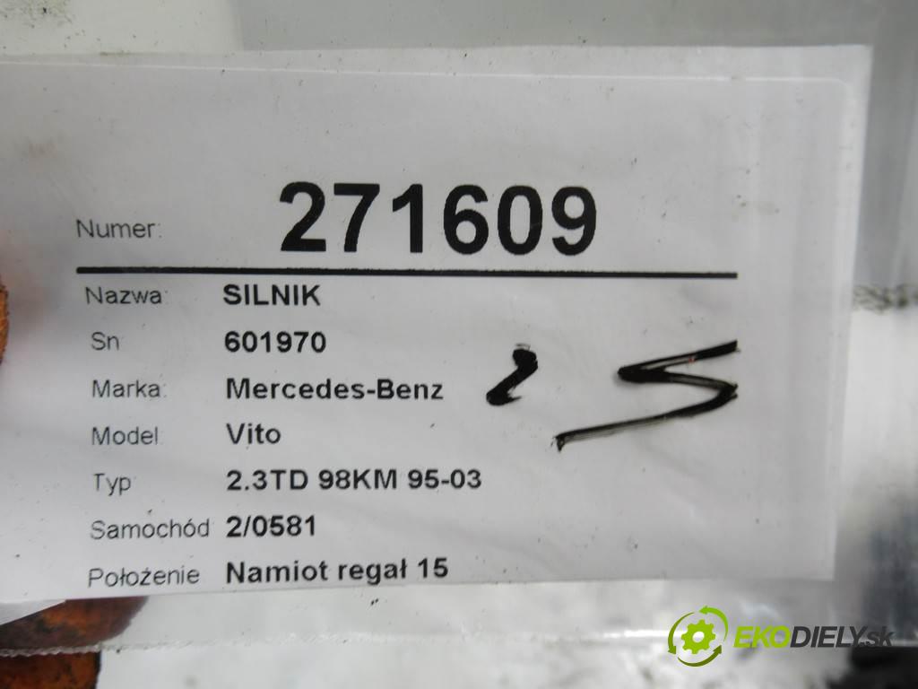 Mercedes-Benz Vito  1997 72 kW 2.3TD 98KM 95-03 2300 motor 601970 (Motory (kompletní))