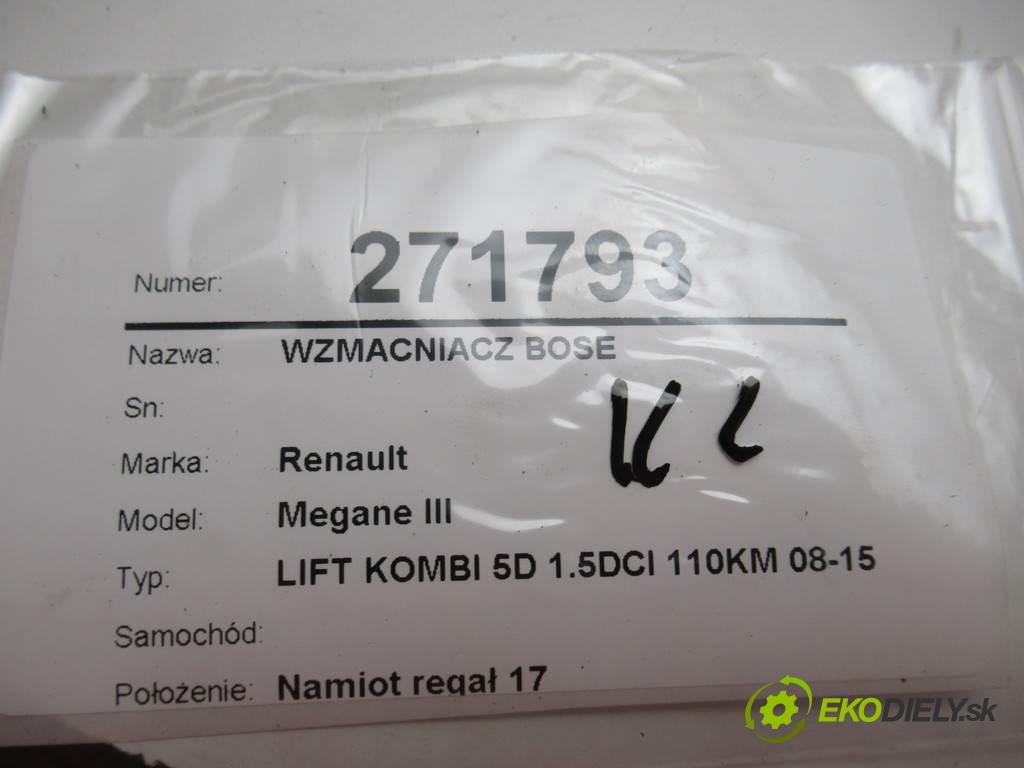 Renault Megane III    LIFT KOMBI 5D 1.5DCI 110KM 08-15  Zosilňovač Bose  (Zosilňovače)