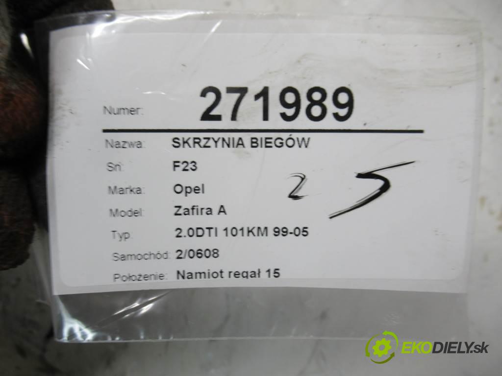 Opel Zafira A  2003 74 kW 2.0DTI 101KM 99-05 2000 Prevodovka - F23 (Prevodovky)