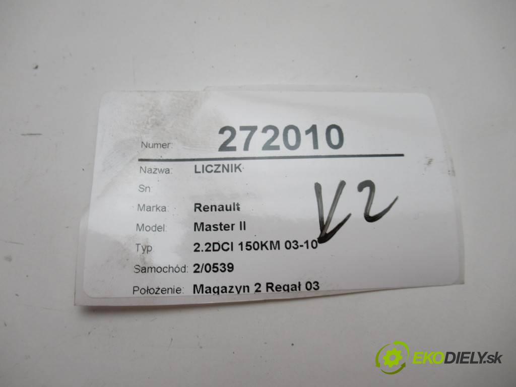 Renault Master II  2005 66 kW 2.2DCI 150KM 03-10 2200 Prístrojovka P8200359415G (Prístrojové dosky, displeje)