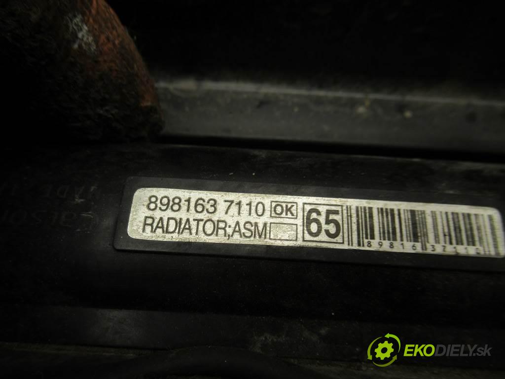 Isuzu D-MAX I  2010 100 kW 2010 2.5TD 136KM 02- 2500 chladič vody 8981637110 (Chladiče vody)