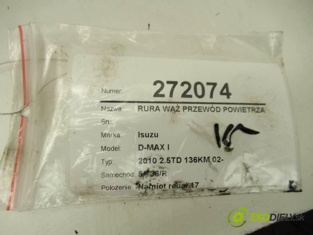 Isuzu D-MAX I  2010 100 kW 2010 2.5TD 136KM 02- 2500 Rúra hadice trubka vzduchu 898000986 (Hadice chlazení vzduchu)