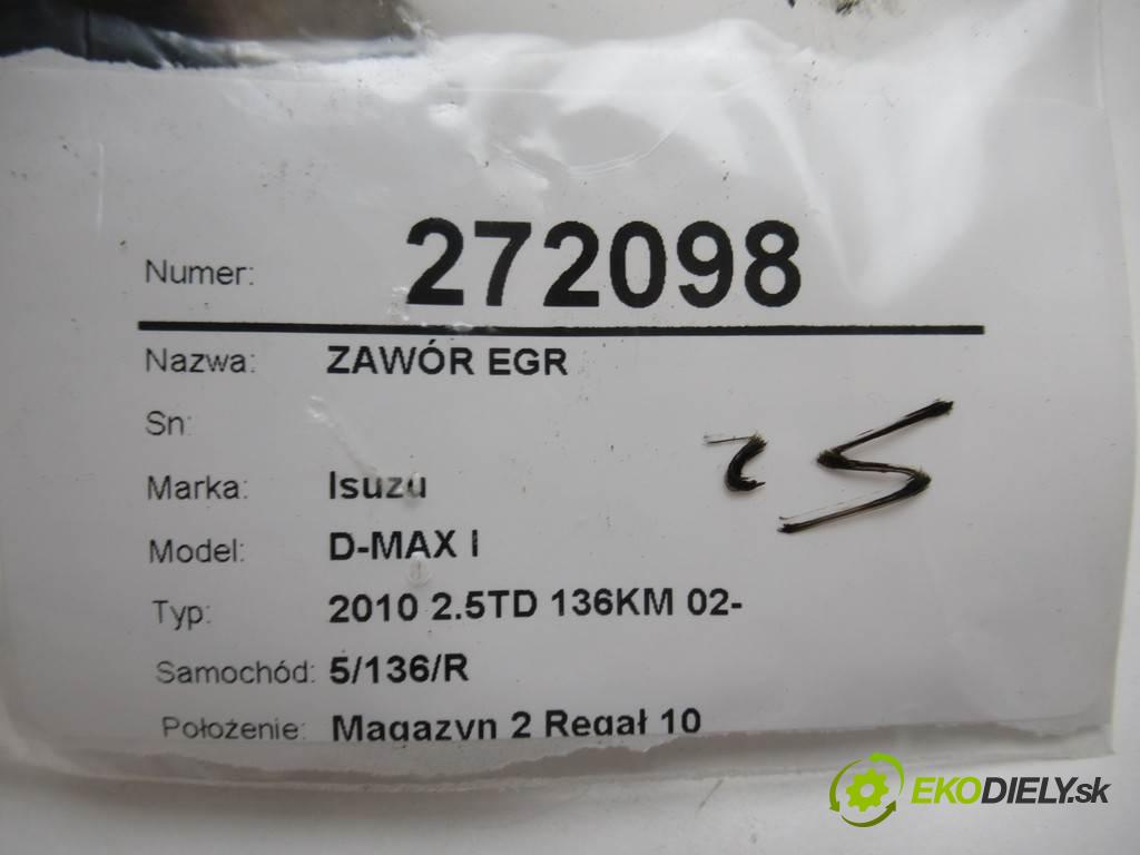 Isuzu D-MAX I  2010 100 kW 2010 2.5TD 136KM 02- 2500 ventil EGR K5T70579 8980139111  (Recirkulace spalin EGR)
