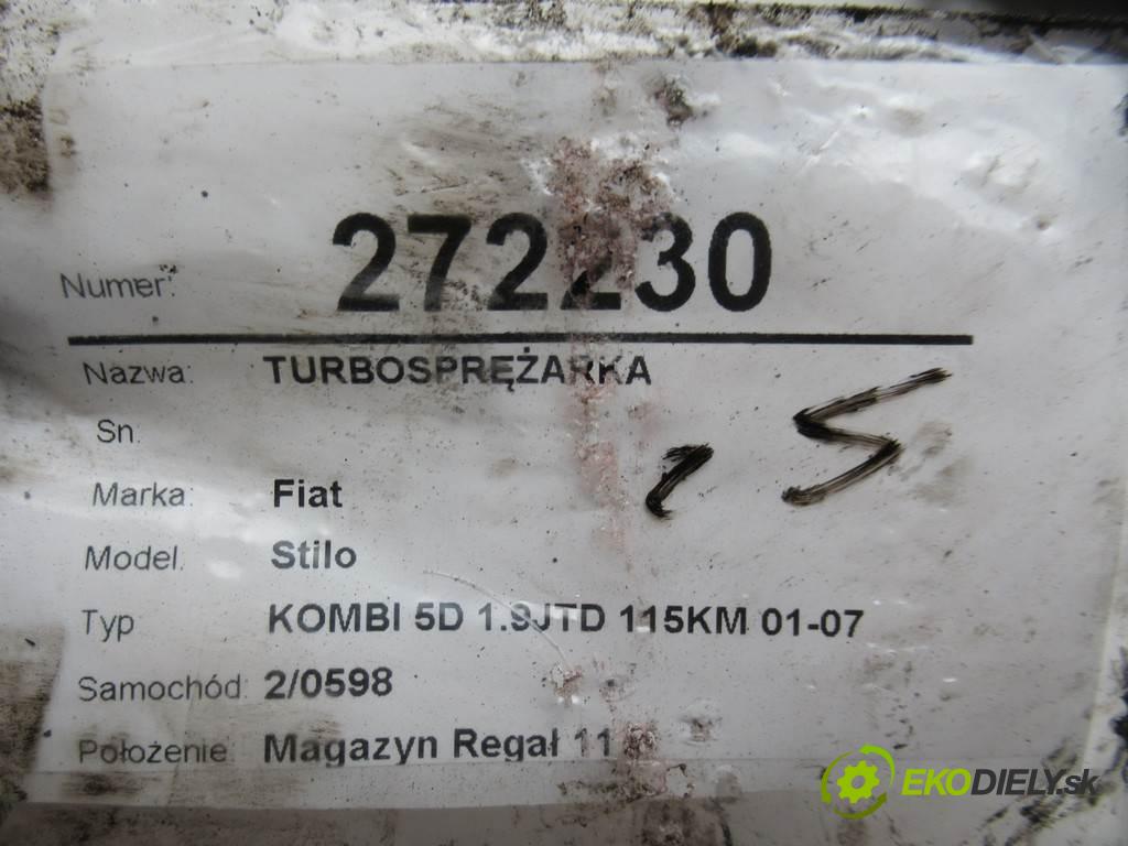 Fiat Stilo  2004 85 kW KOMBI 5D 1.9JTD 115KM 01-07 1900 turbo 55205177 (Turbodúchadla (kompletní))